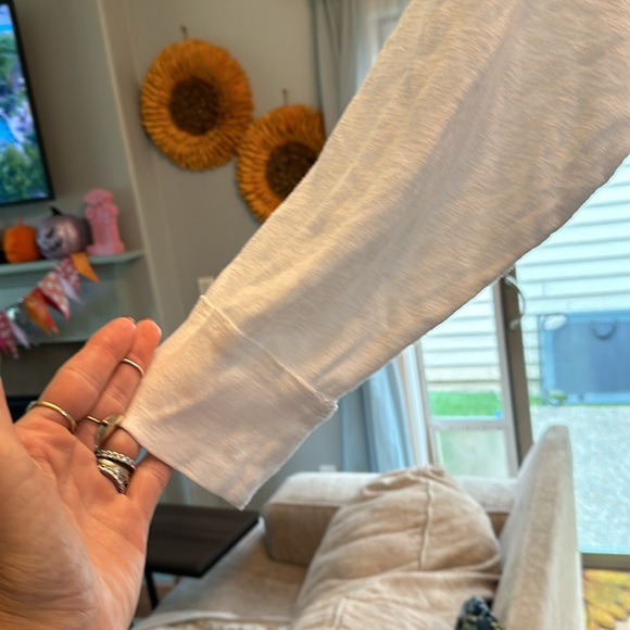 Size L free people white Henley. - Picture 2 of 5